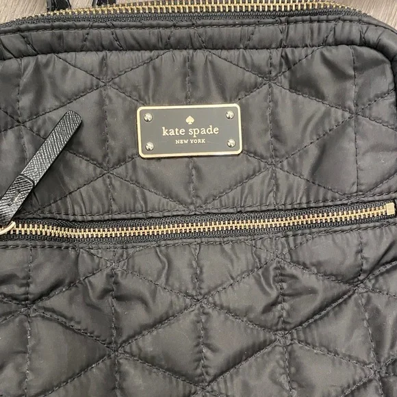 Kate Spade Quilted Black Backpack - Picture 2 of 13